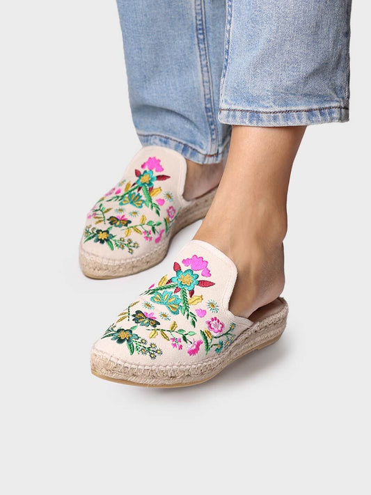 Women's embroidered espadrille - CULIP