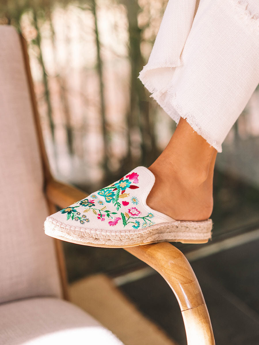 Women's embroidered espadrille - CULIP